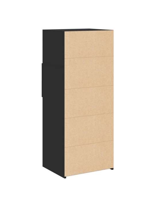 Skříň highboard černá 50 x 42,5 x 124 cm kompozitní dřevo