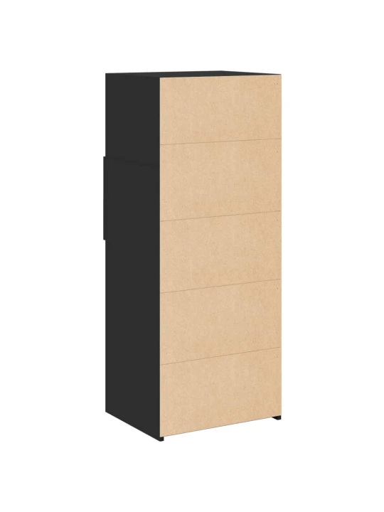 Skříň highboard černá 50 x 42,5 x 124 cm kompozitní dřevo