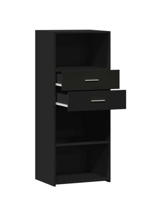 Skříň highboard černá 50 x 42,5 x 124 cm kompozitní dřevo