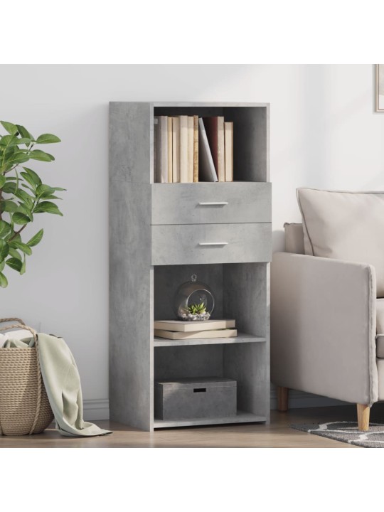 Skříň highboard betonově šedá 50 x 42,5 x 124 kompozitní dřevo