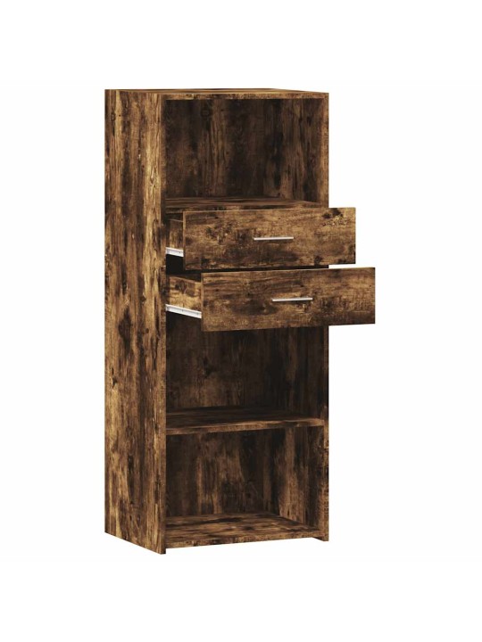 Skříň highboard kouřový dub 50 x 42,5 x 124 cm kompozitní dřevo