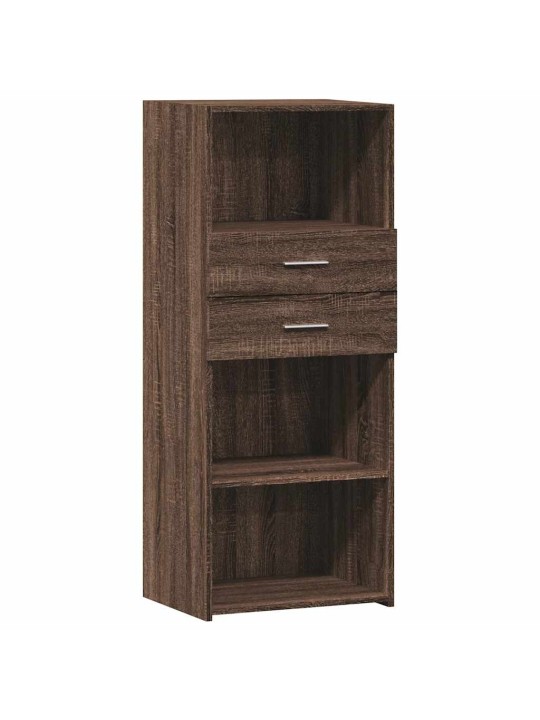 Skříň highboard hnědý dub 45 x 42,5 x 124 cm kompozitní dřevo