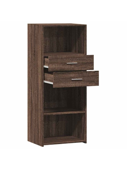 Skříň highboard hnědý dub 45 x 42,5 x 124 cm kompozitní dřevo