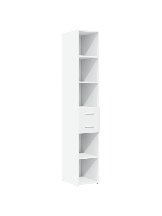 Skříň highboard bílá 30 x 42,5 x 185 cm kompozitní dřevo