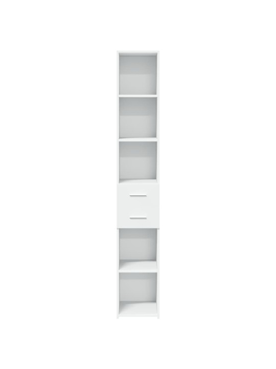 Skříň highboard bílá 30 x 42,5 x 185 cm kompozitní dřevo