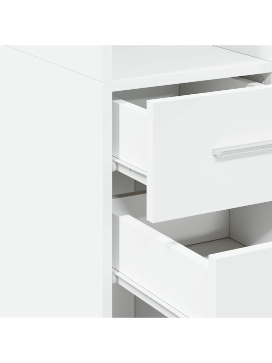 Skříň highboard bílá 30 x 42,5 x 185 cm kompozitní dřevo
