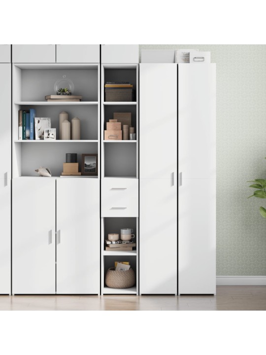 Skříň highboard bílá 30 x 42,5 x 185 cm kompozitní dřevo