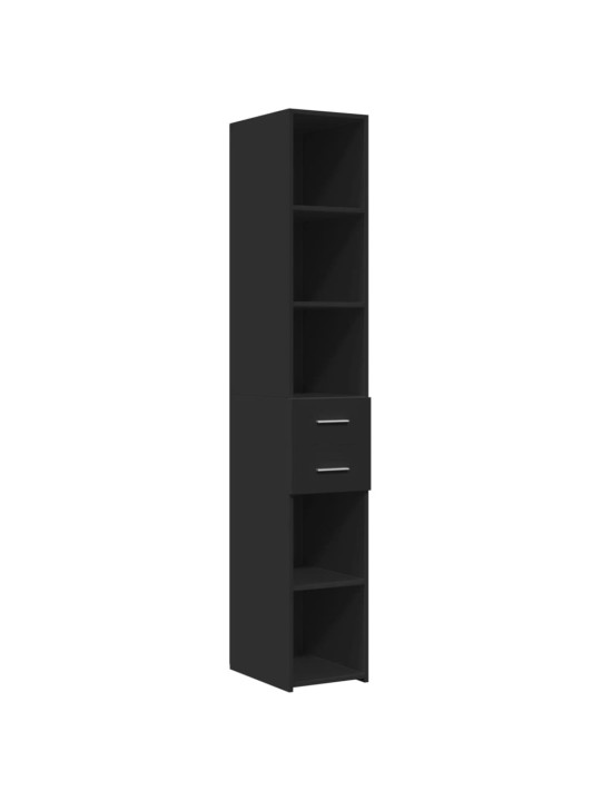 Skříň highboard černá 30 x 42,5 x 185 cm kompozitní dřevo