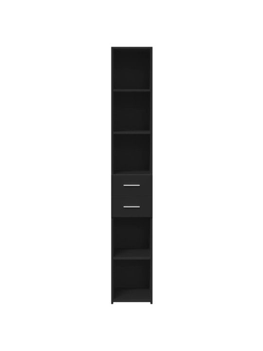 Skříň highboard černá 30 x 42,5 x 185 cm kompozitní dřevo