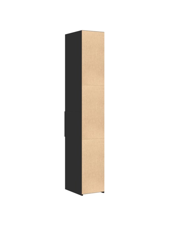 Skříň highboard černá 30 x 42,5 x 185 cm kompozitní dřevo