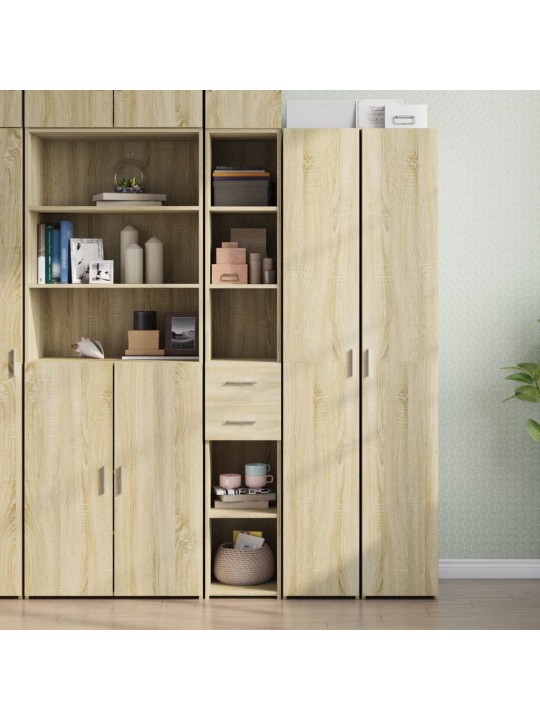 Skříň highboard dub sonoma 30 x 42,5 x 185 cm kompozitní dřevo