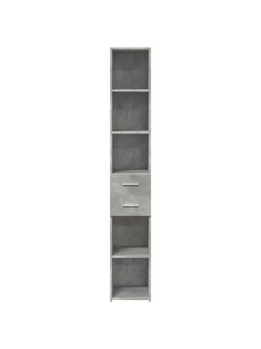 Skříň highboard betonově šedá 30x42,5x185 cm kompozitní dřevo