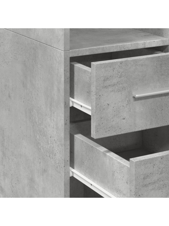 Skříň highboard betonově šedá 30x42,5x185 cm kompozitní dřevo