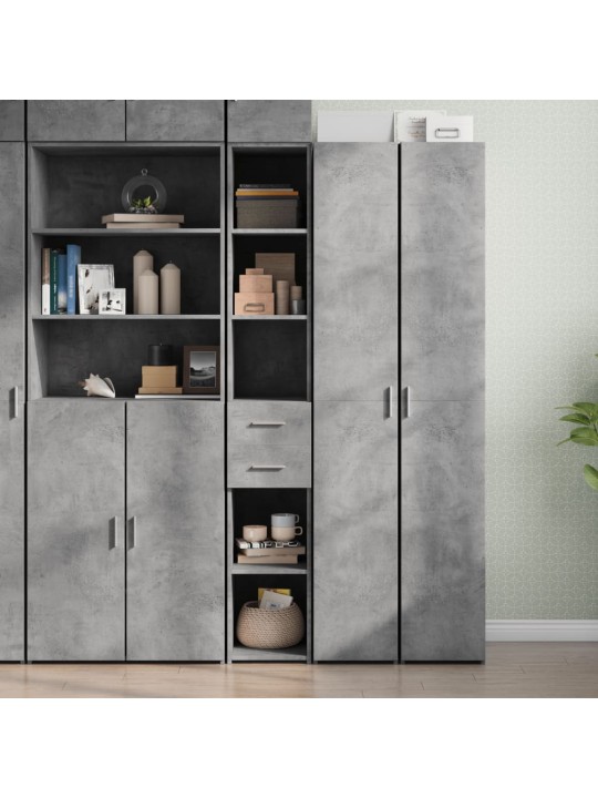 Skříň highboard betonově šedá 30x42,5x185 cm kompozitní dřevo