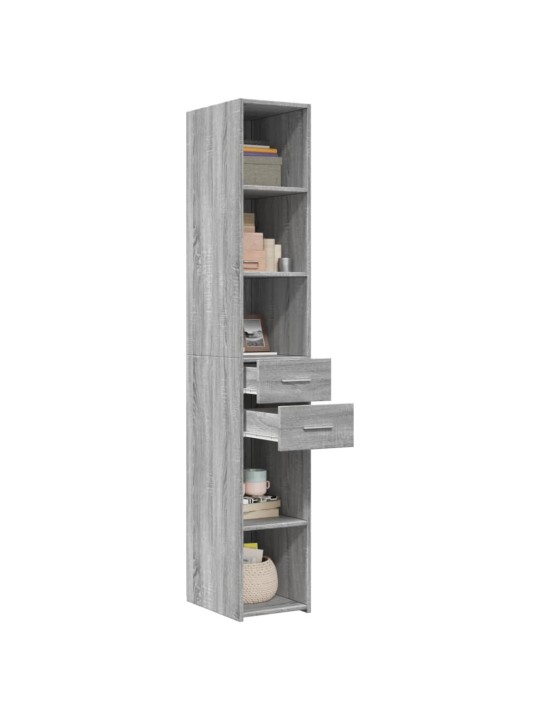 Skříň highboard šedá sonoma 30 x 42,5 x 185 cm kompozitní dřevo