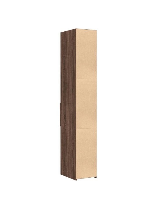 Skříň highboard hnědý dub 30 x 42,5 x 185 cm kompozitní dřevo