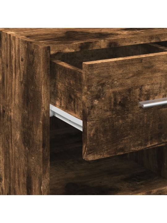 Příborník kouřový dub 30 x 42,5 x 93 cm kompozitní dřevo