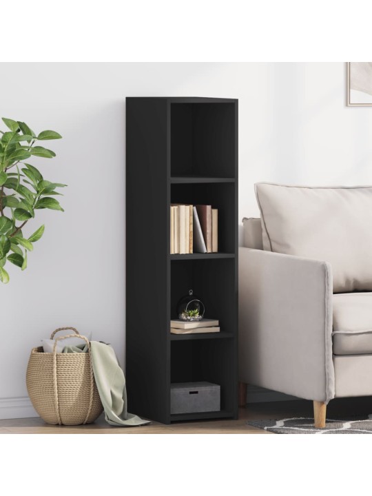 Skříň highboard černá 30 x 41 x 124 cm kompozitní dřevo