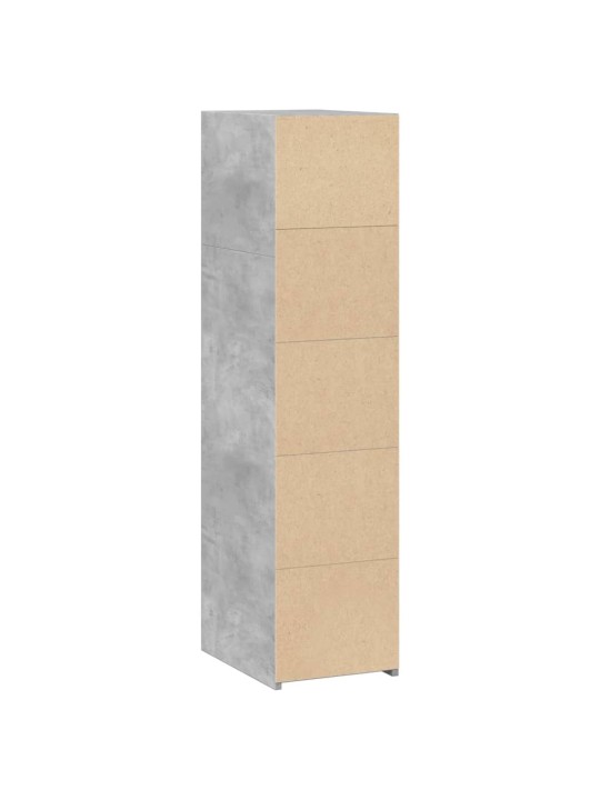 Skříň highboard betonově šedá 30 x 41 x 124 cm kompozitní dřevo