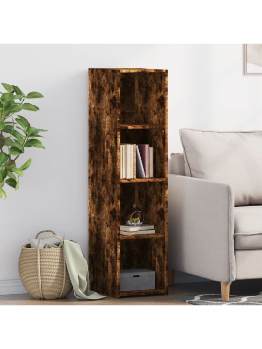 Skříň highboard kouřový dub 30 x 41 x 124 cm kompozitní dřevo