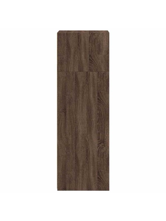 Skříň highboard hnědý dub 40 x 41 x 124 cm kompozitní dřevo