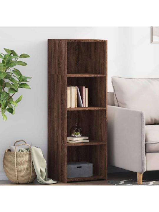 Skříň highboard hnědý dub 40 x 41 x 124 cm kompozitní dřevo