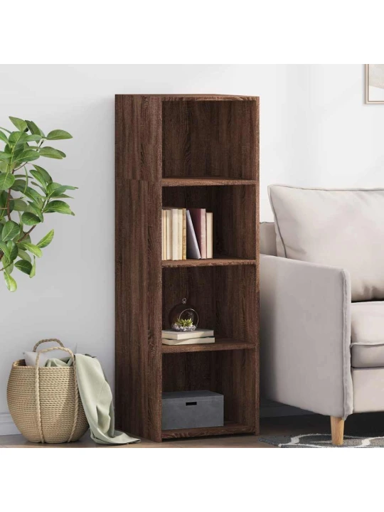 Skříň highboard hnědý dub 40 x 41 x 124 cm kompozitní dřevo