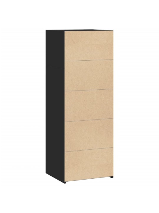 Skříň highboard černá 45 x 41 x 124 cm kompozitní dřevo