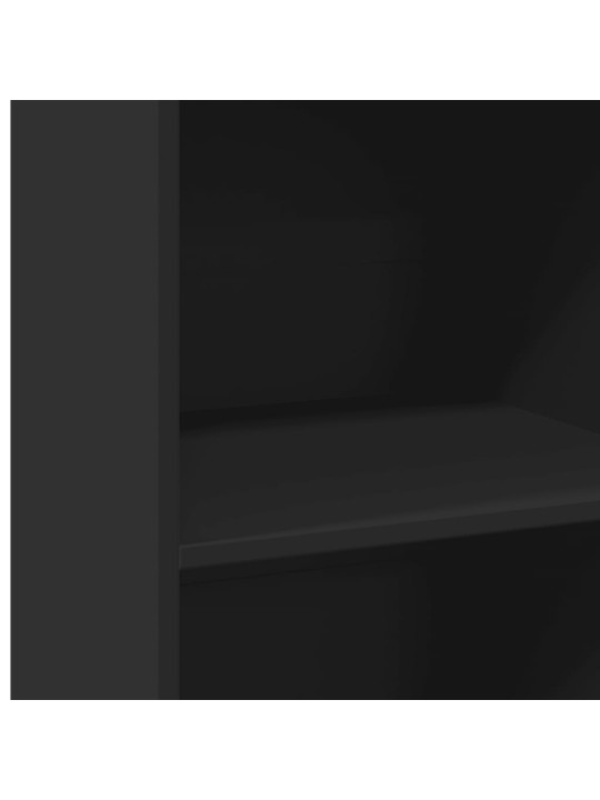 Skříň highboard černá 50 x 41 x 124 cm kompozitní dřevo
