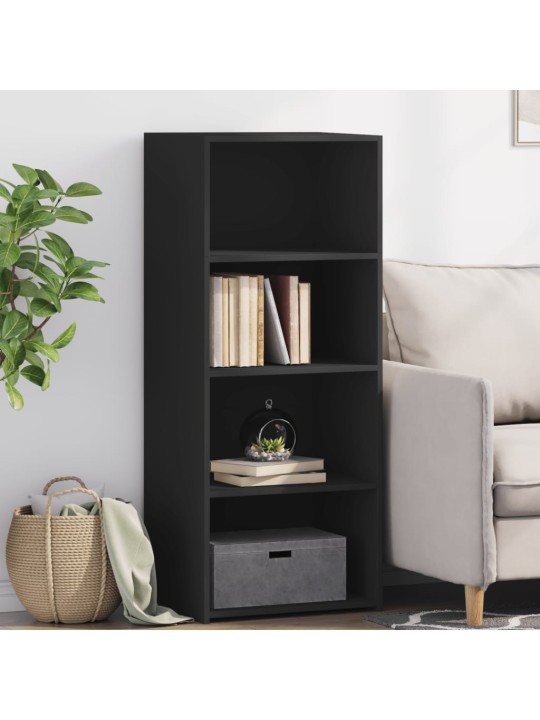 Skříň highboard černá 50 x 41 x 124 cm kompozitní dřevo