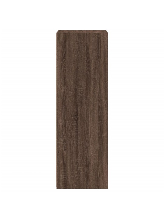 Skříň highboard hnědý dub 50 x 41 x 124 cm kompozitní dřevo