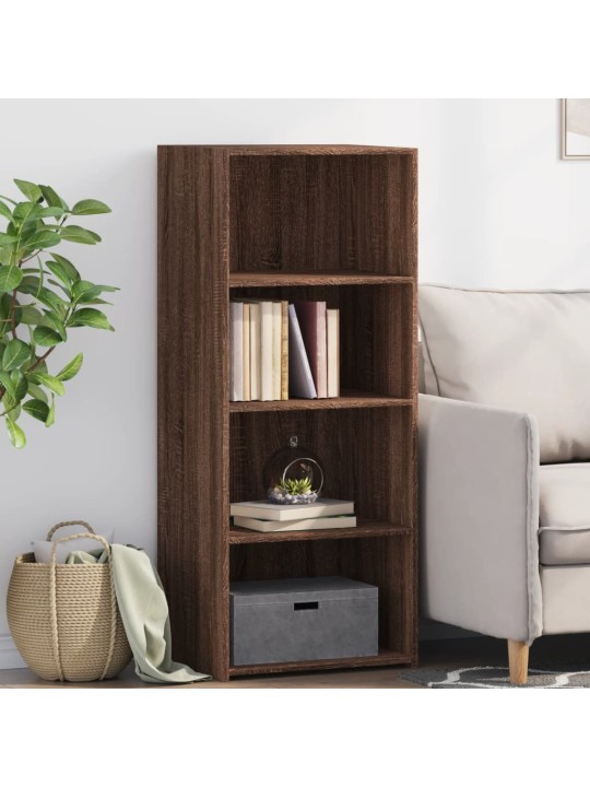 Skříň highboard hnědý dub 50 x 41 x 124 cm kompozitní dřevo