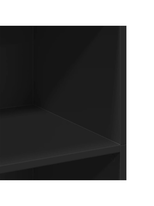 Skříň highboard černá 70 x 41 x 124 cm kompozitní dřevo