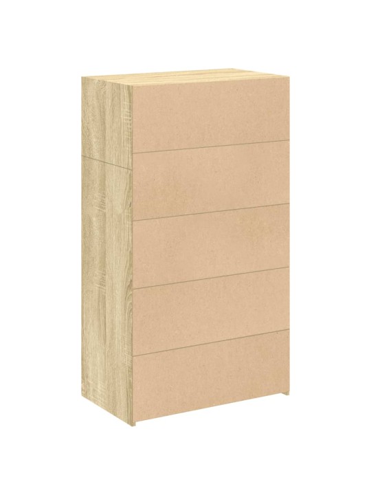 Skříň highboard dub sonoma 70 x 41 x 124 cm kompozitní dřevo