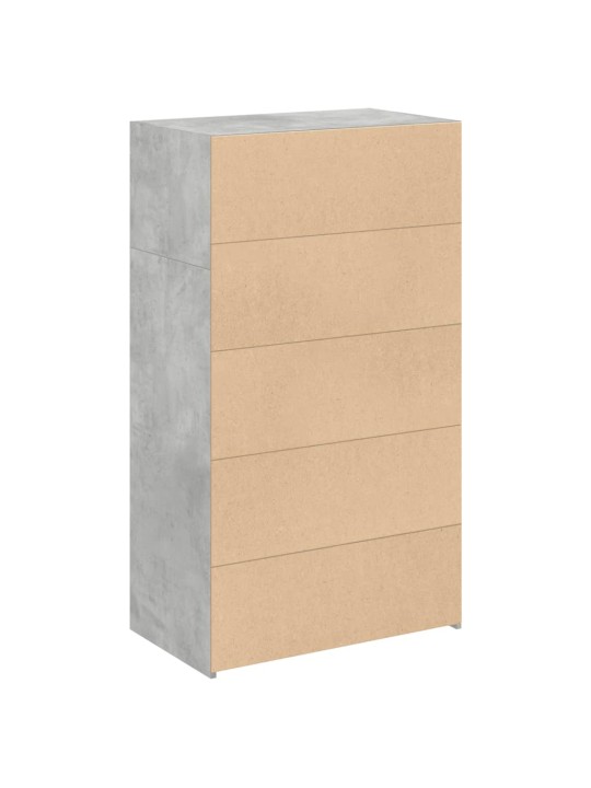 Skříň highboard betonově šedá 70 x 41 x 124 cm kompozitní dřevo
