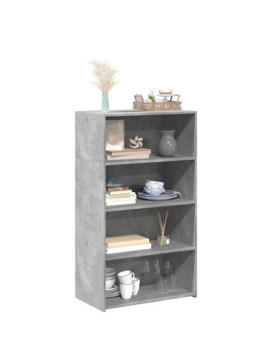 Skříň highboard betonově šedá 70 x 41 x 124 cm kompozitní dřevo