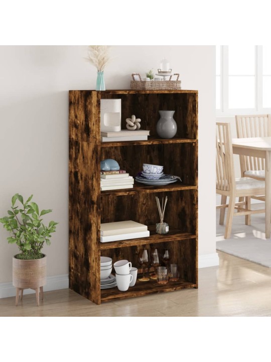 Skříň highboard kouřový dub 70 x 41 x 124 cm kompozitní dřevo