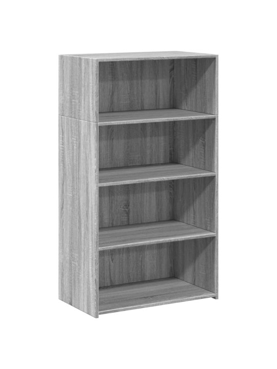 Skříň highboard šedá sonoma 70 x 41 x 124 cm kompozitní dřevo