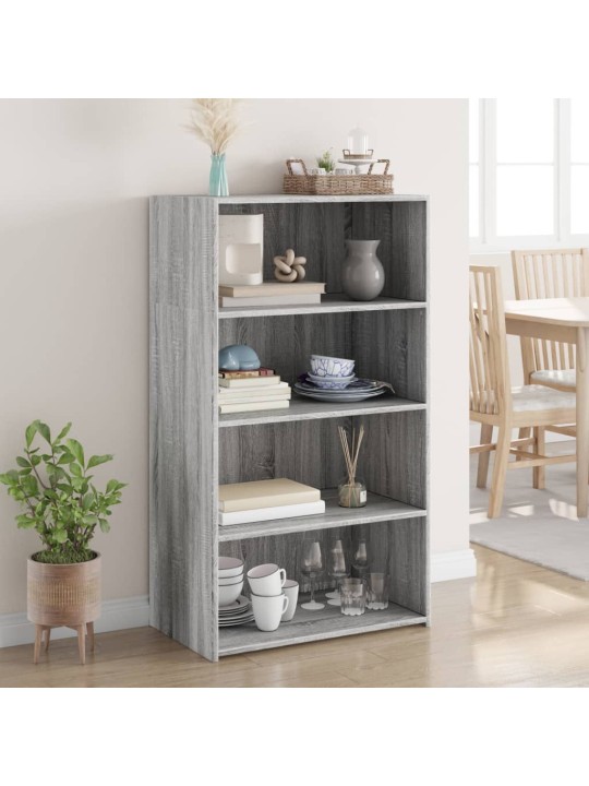 Skříň highboard šedá sonoma 70 x 41 x 124 cm kompozitní dřevo