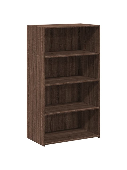 Skříň highboard hnědý dub 70 x 41 x 124 cm kompozitní dřevo
