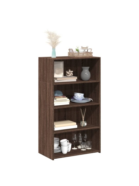Skříň highboard hnědý dub 70 x 41 x 124 cm kompozitní dřevo
