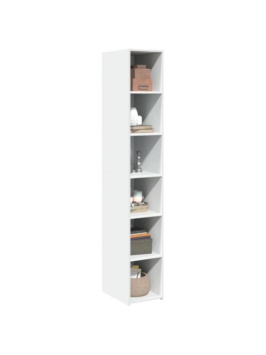 Skříň highboard bílá 30 x 41 x 185 cm kompozitní dřevo