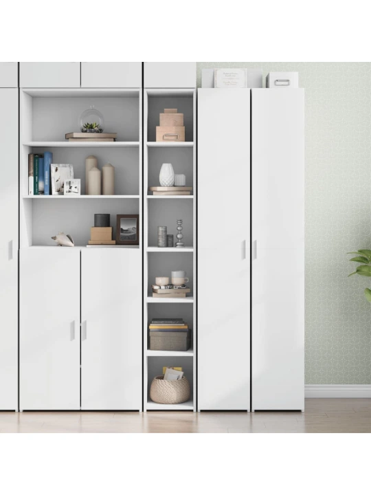 Skříň highboard bílá 30 x 41 x 185 cm kompozitní dřevo