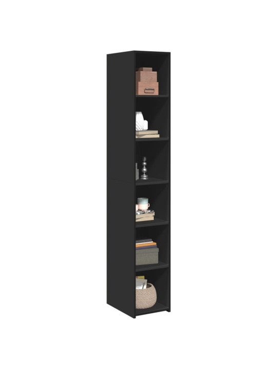 Skříň highboard černá 30 x 41 x 185 cm kompozitní dřevo