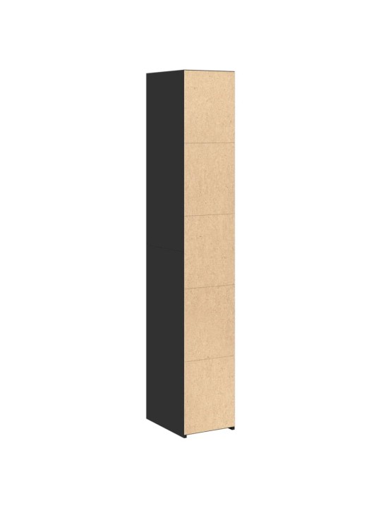 Skříň highboard černá 30 x 41 x 185 cm kompozitní dřevo