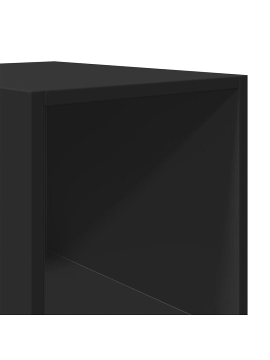 Skříň highboard černá 30 x 41 x 185 cm kompozitní dřevo