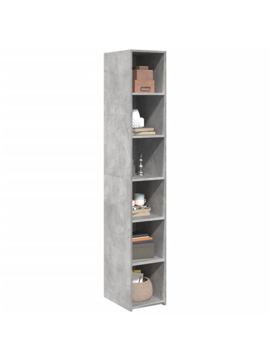 Skříň highboard betonově šedá 30 x 41 x 185 cm kompozitní dřevo