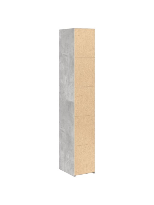 Skříň highboard betonově šedá 30 x 41 x 185 cm kompozitní dřevo
