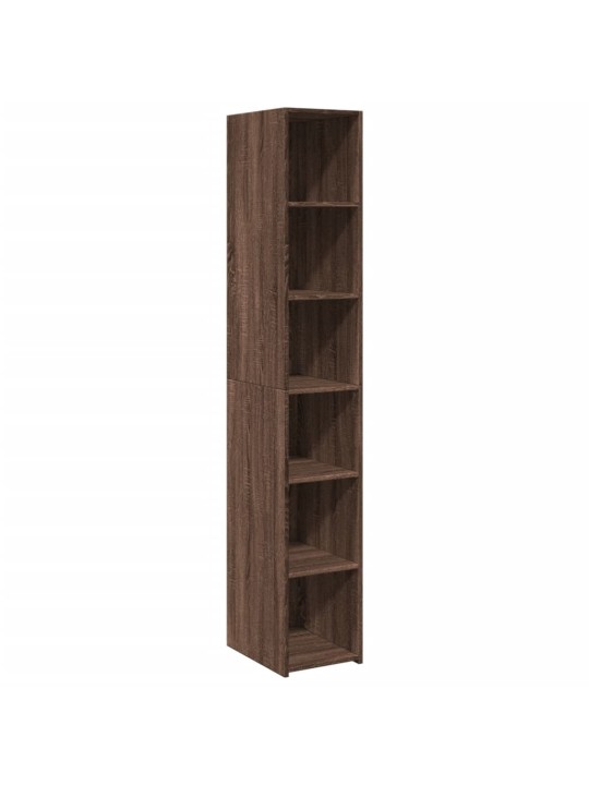 Skříň highboard hnědý dub 30 x 41 x 185 cm kompozitní dřevo