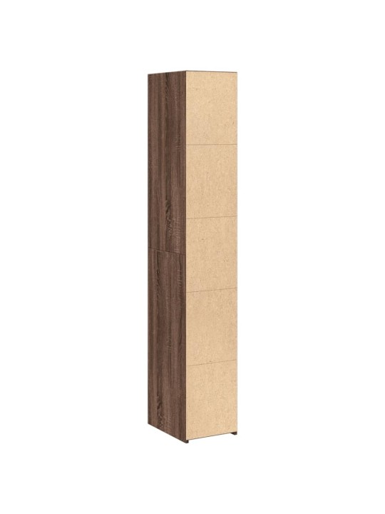 Skříň highboard hnědý dub 30 x 41 x 185 cm kompozitní dřevo